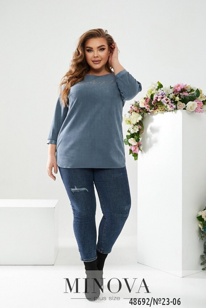 Кофточка №23-06-Джинсовий Кофточка №23-06-Джинсовий