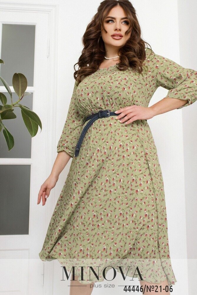 Сукня №21-06-Оливковий