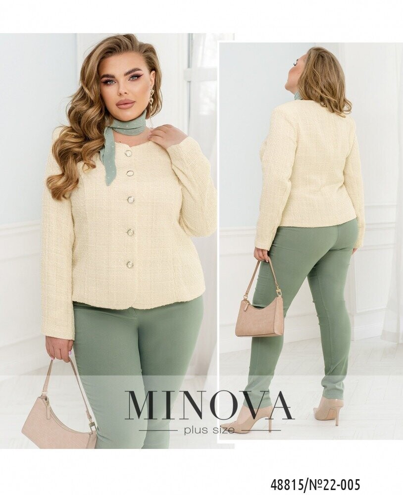 Піджак №22-005-Молочний Піджак №22-005-Молочний