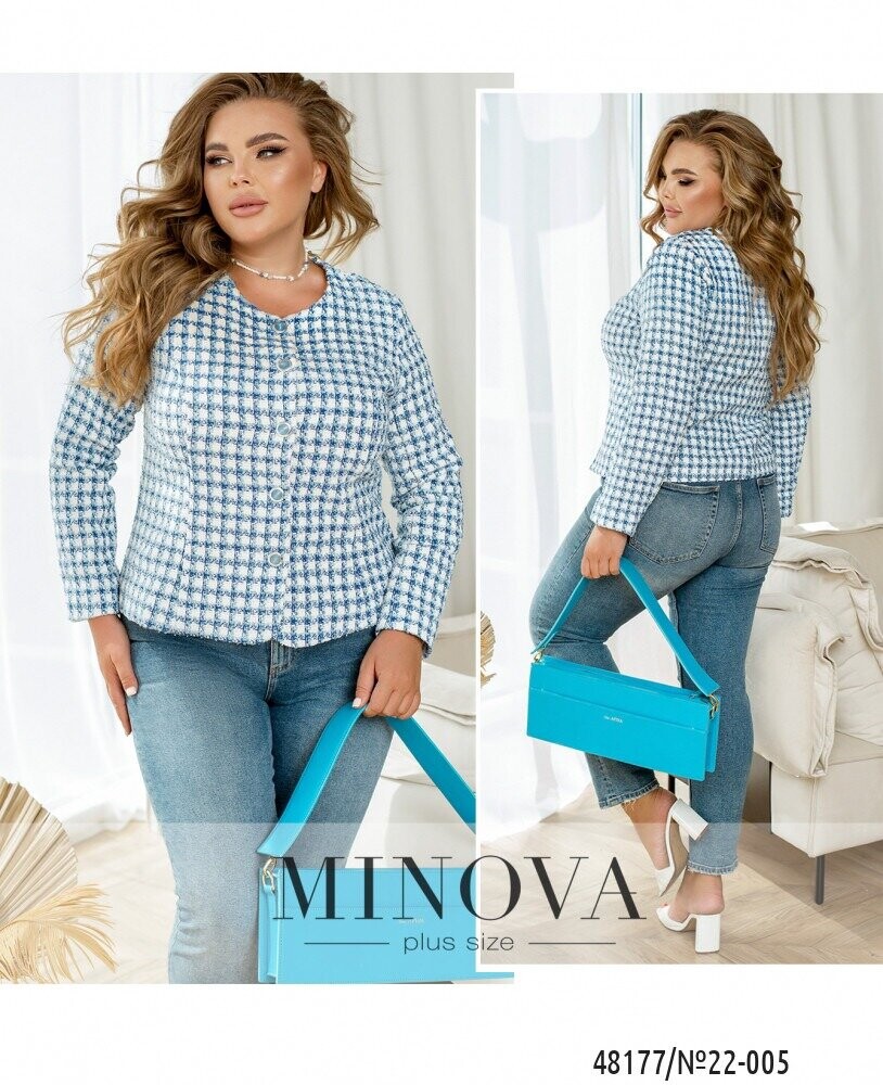 Піджак №22-005-Блакитний Піджак №22-005-Блакитний