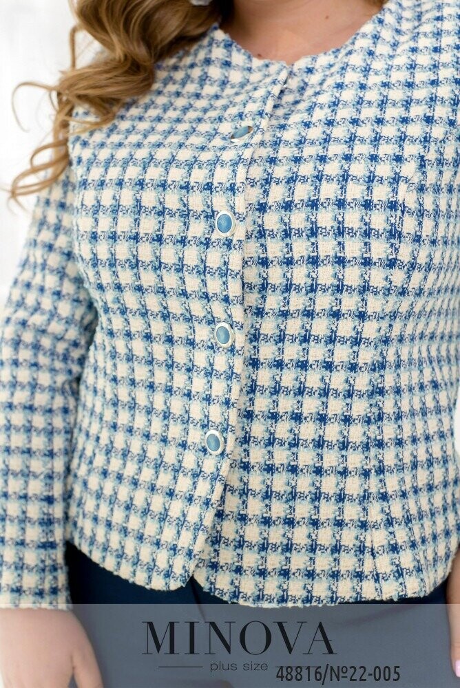 Піджак №22-005-Темно-Блакитний Піджак №22-005-Темно-Блакитний