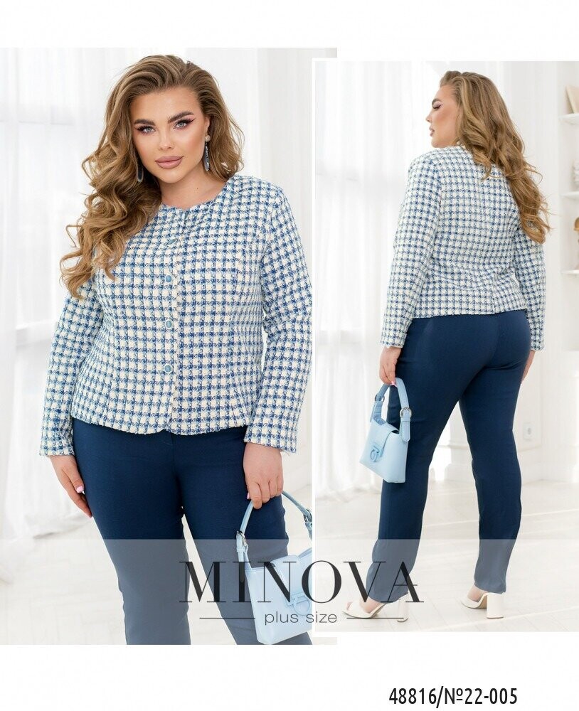 Піджак №22-005-Темно-Блакитний Піджак №22-005-Темно-Блакитний