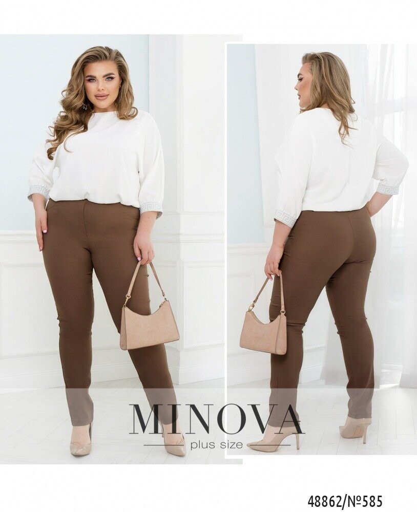 Брюки №585-Бежевий