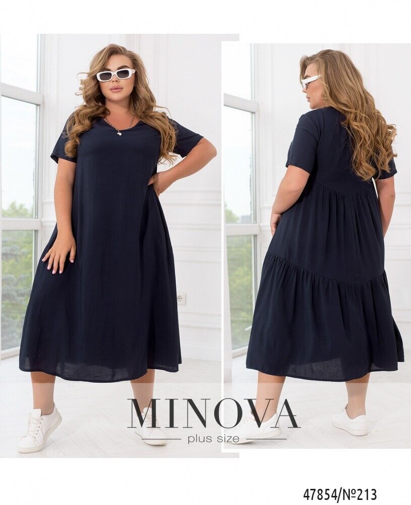 Сукня №213-Темно-Синій