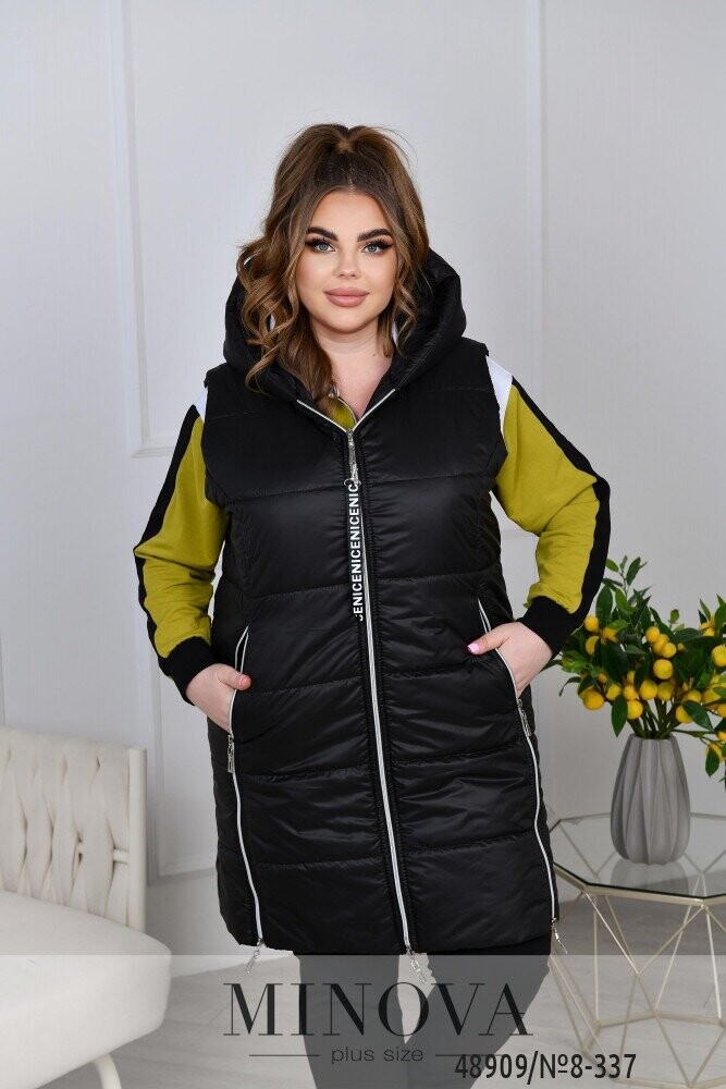 Спортивный Костюм 3 №8-337-Лайм-Чорний