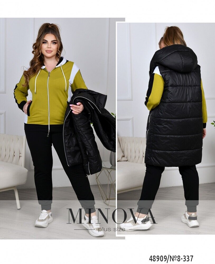 Спортивный Костюм 3 №8-337-Лайм-Чорний Спортивный Костюм 3 №8-337-Лайм-Чорний