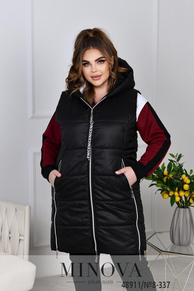 Спортивный Костюм 3 №8-337-Марсала-Чорний Спортивный Костюм 3 №8-337-Марсала-Чорний