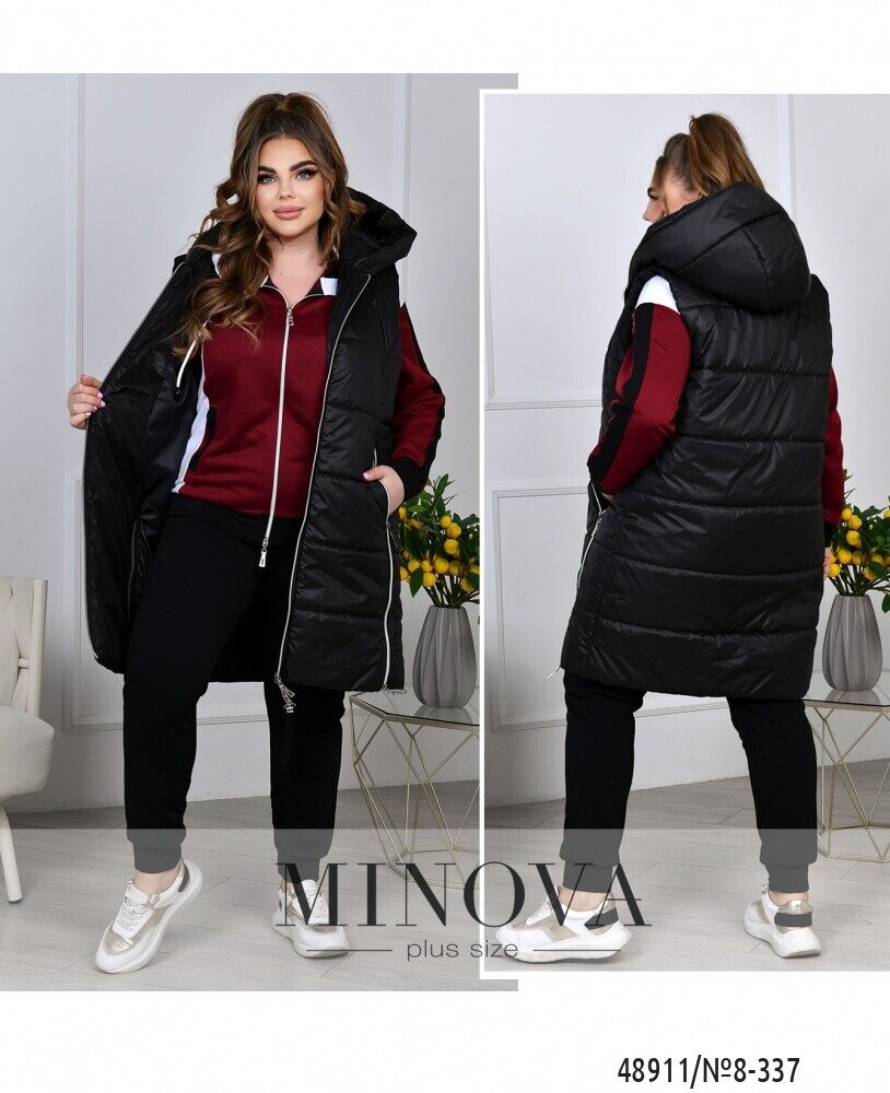 Спортивный Костюм 3 №8-337-Марсала-Чорний Спортивный Костюм 3 №8-337-Марсала-Чорний