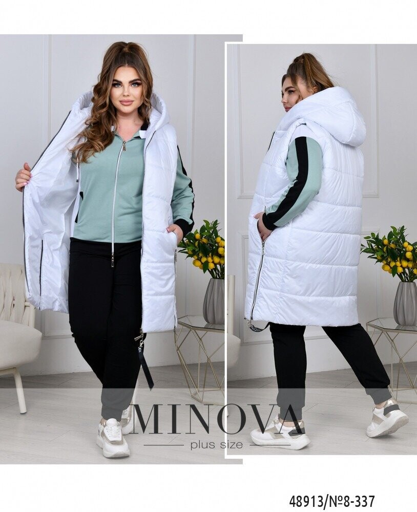 Спортивный Костюм 3 №8-337-Оливка-Білий Спортивный Костюм 3 №8-337-Оливка-Білий