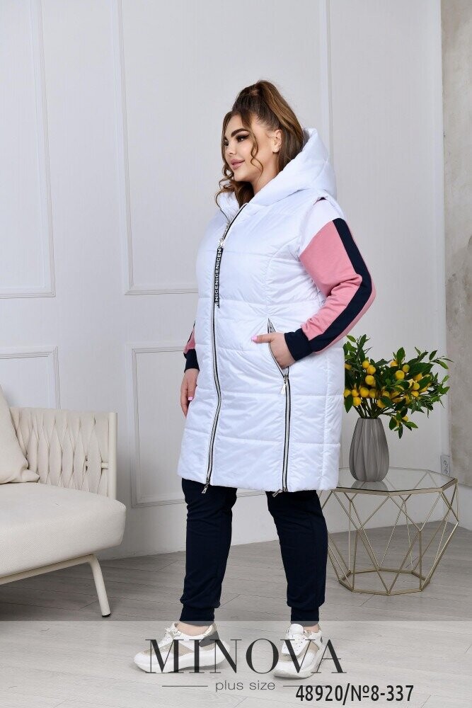 Спортивный Костюм 3 №8-337-Фреза-Білий Спортивный Костюм 3 №8-337-Фреза-Білий