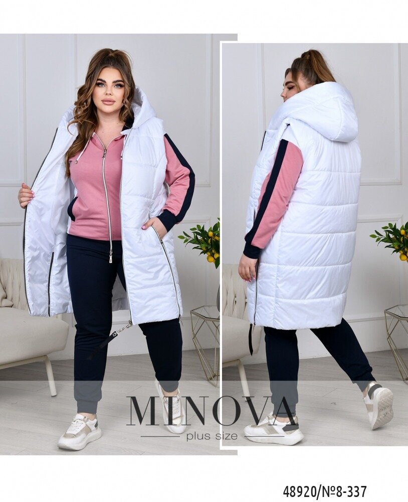 Спортивный Костюм 3 №8-337-Фреза-Білий Спортивный Костюм 3 №8-337-Фреза-Білий