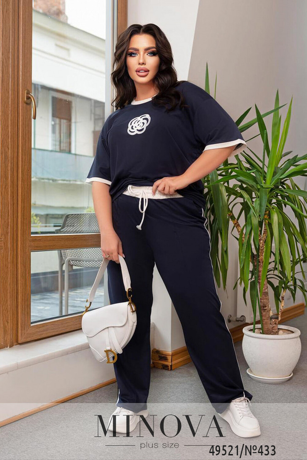 Костюм №433-темно-синій