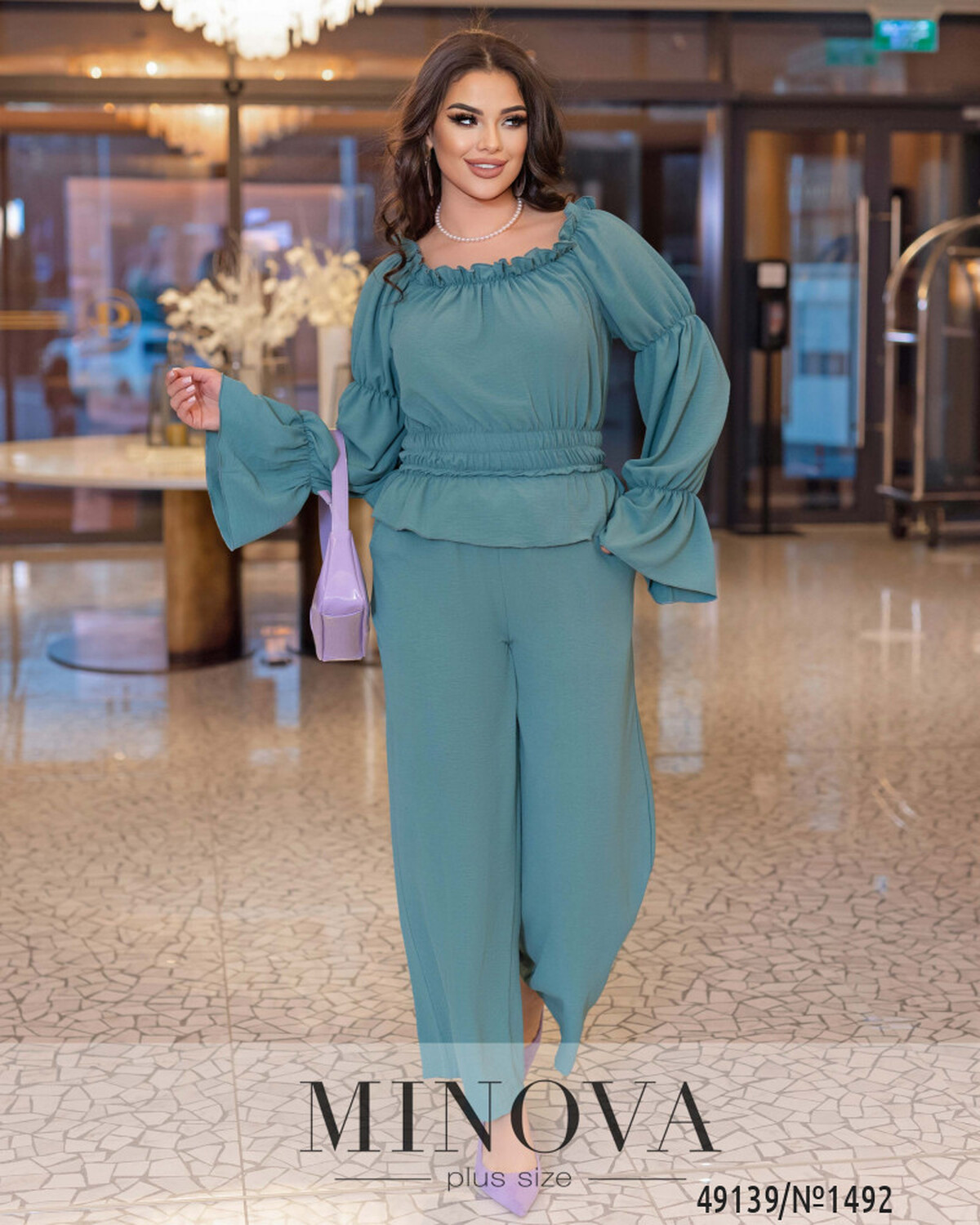 Костюм №1492-оливковий