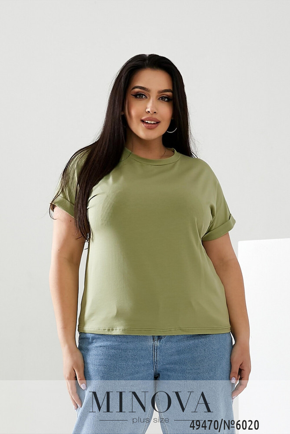 Футболка №6020-фісташковий