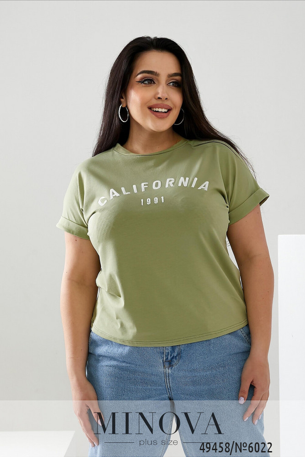 Футболка №6022-фісташковий