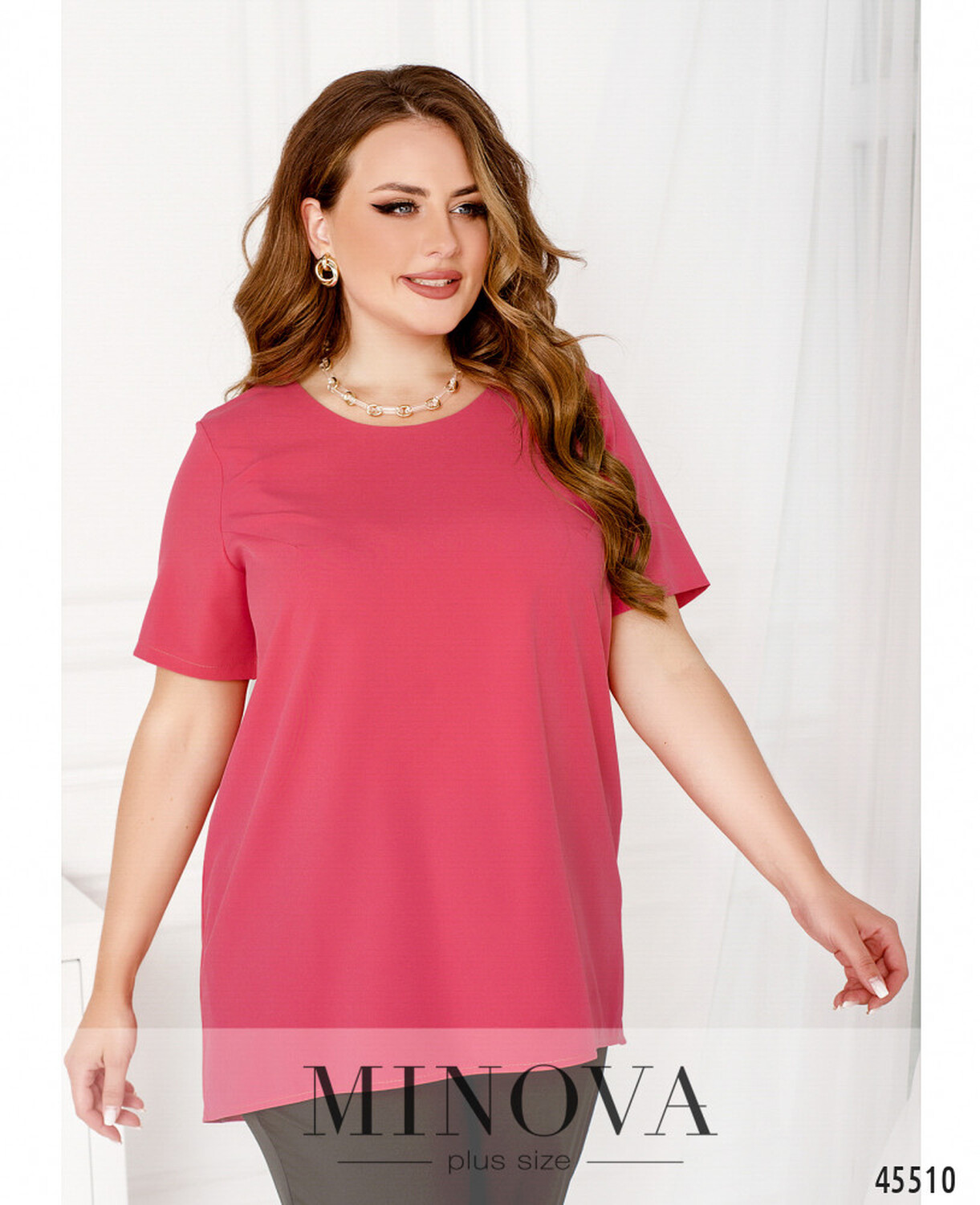 Блуза №2283-малиновий