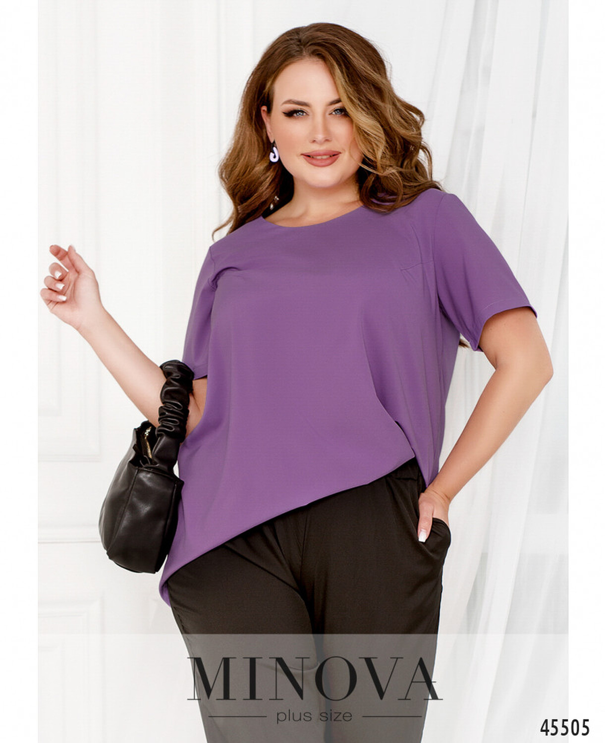 Блуза №2283-лаванда