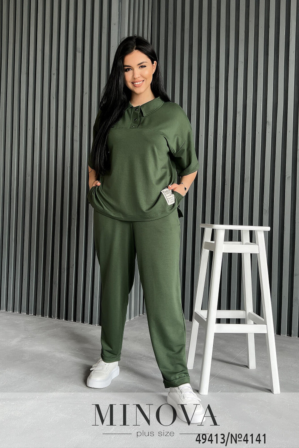 Спортивний костюм №4141-хакі
