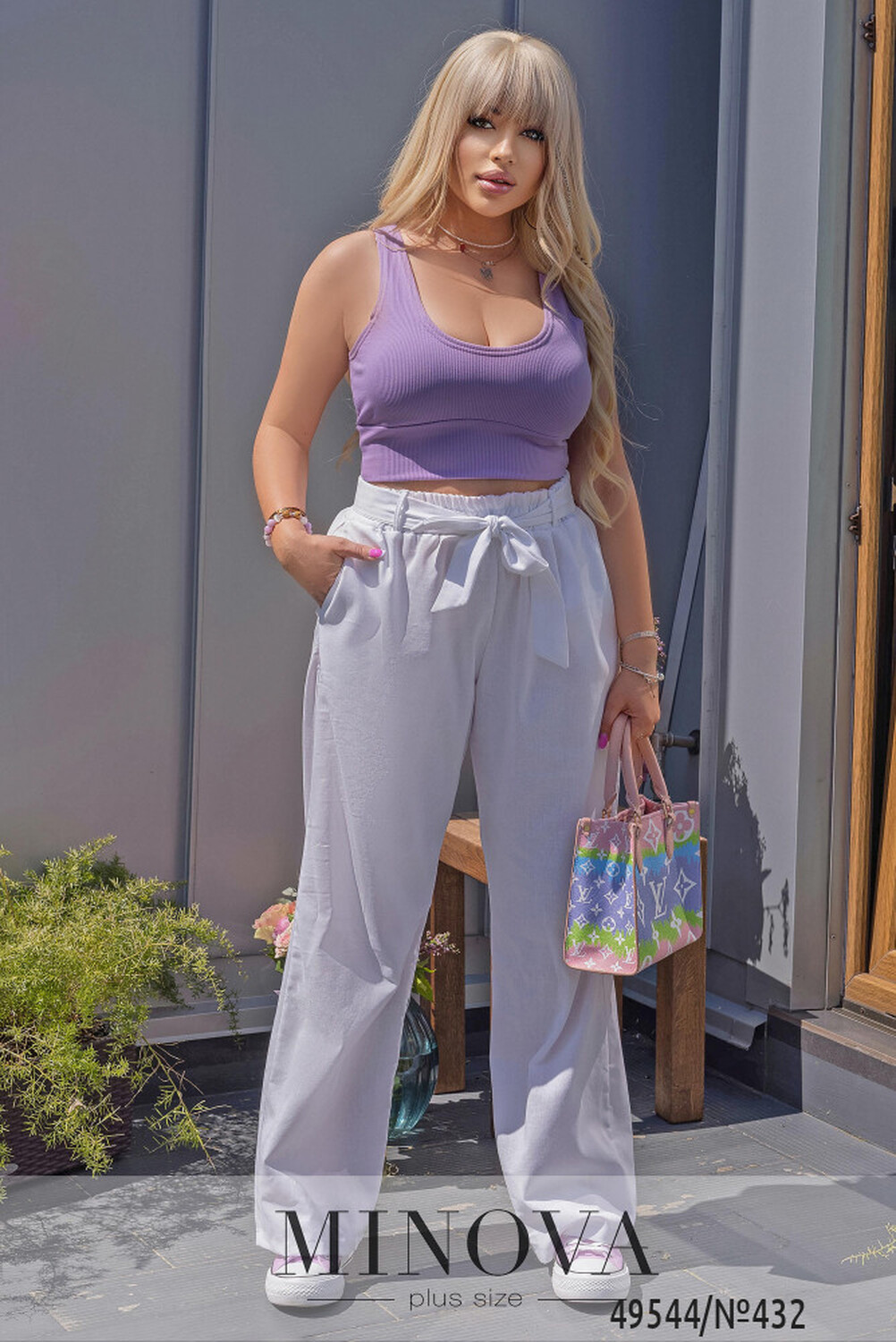 Брюки №432-білий