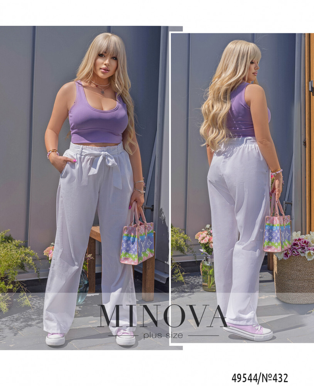 Брюки №432-білий