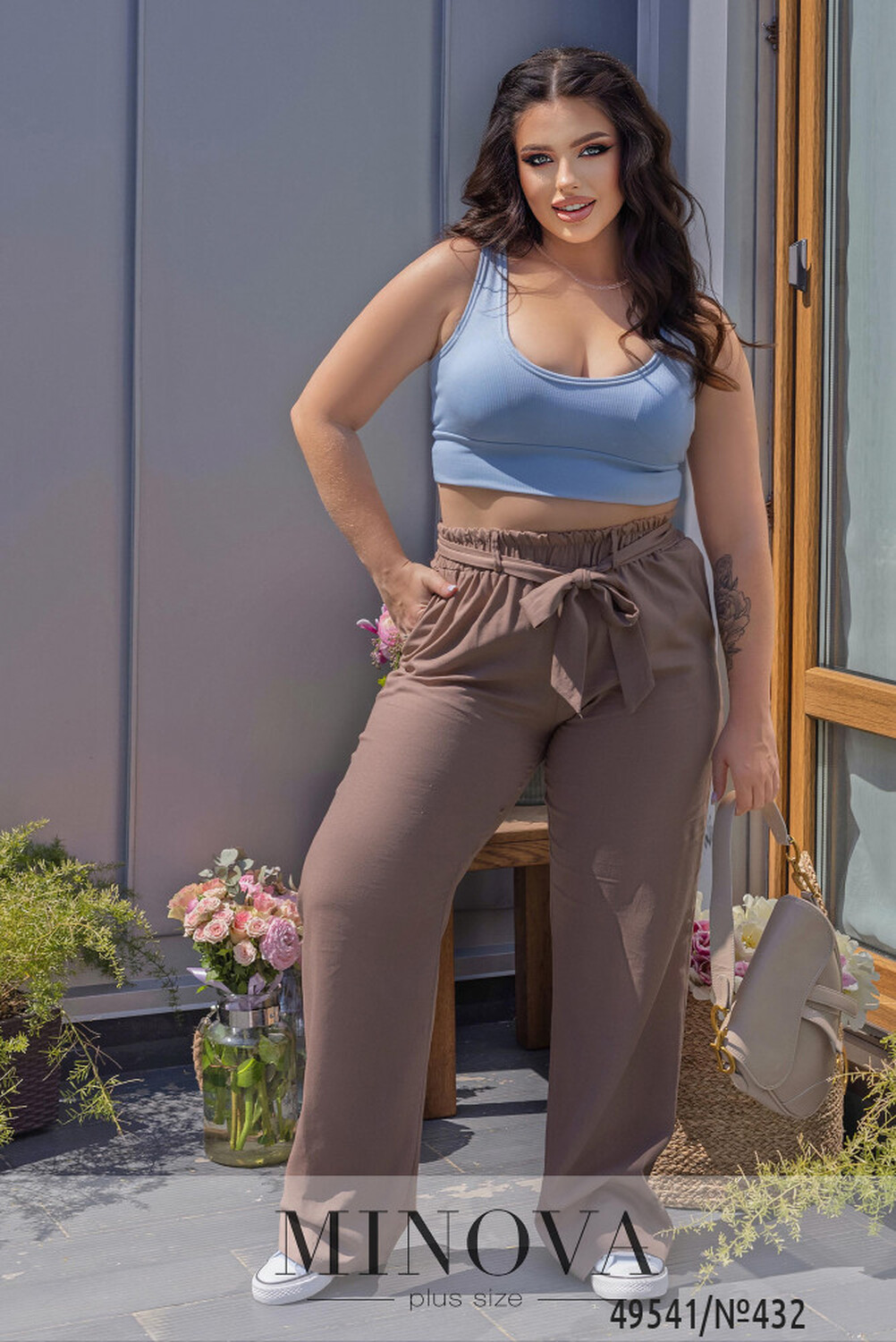 Брюки №432-капучино