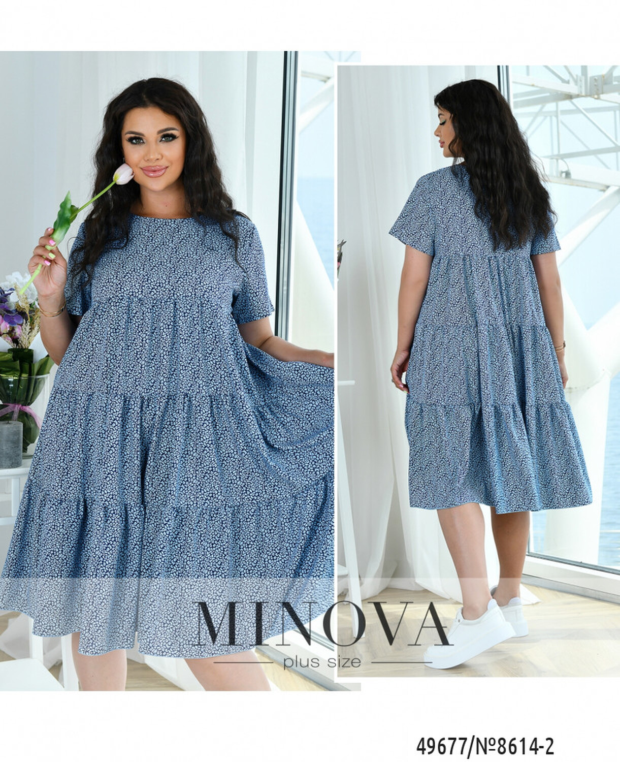 Сукня №8614-2-джинс