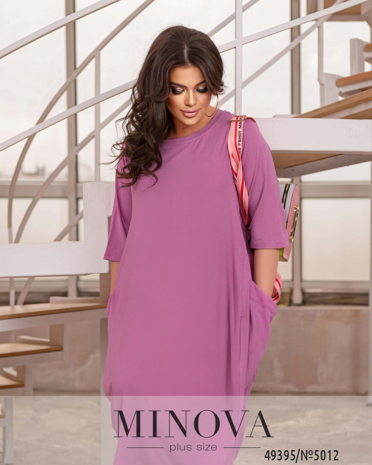 Сукня №5012-бузковий