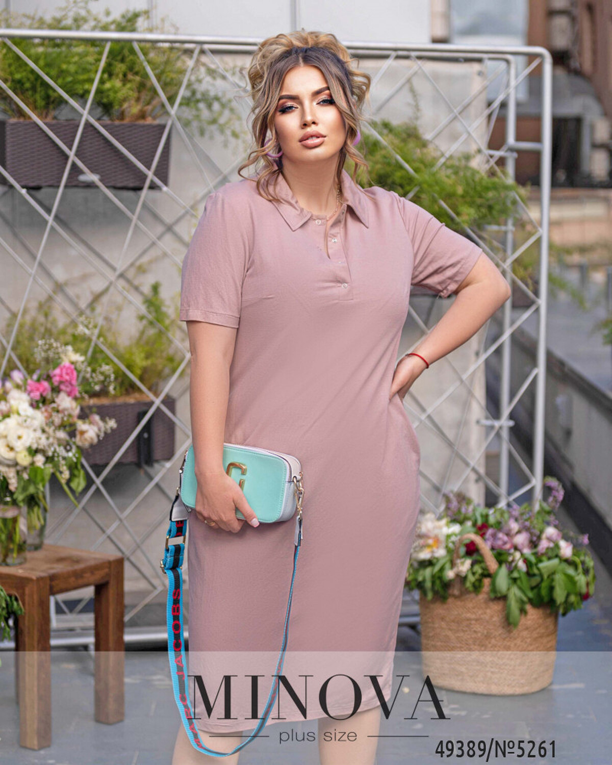 Сукня №5261-пудра