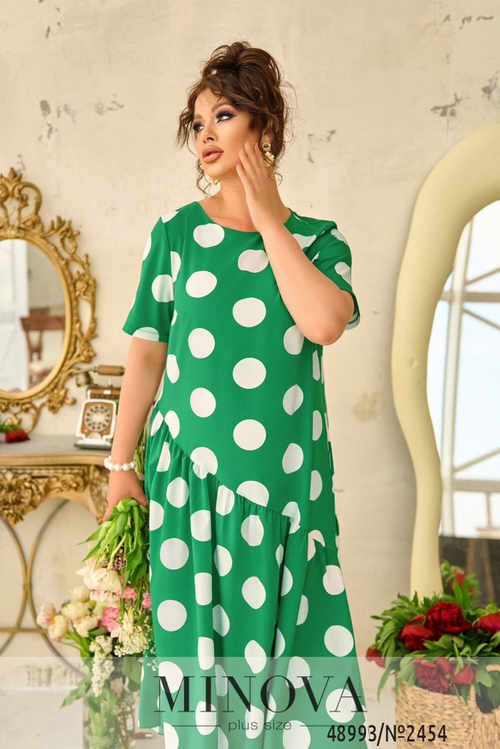 Сукня №2454-зелений