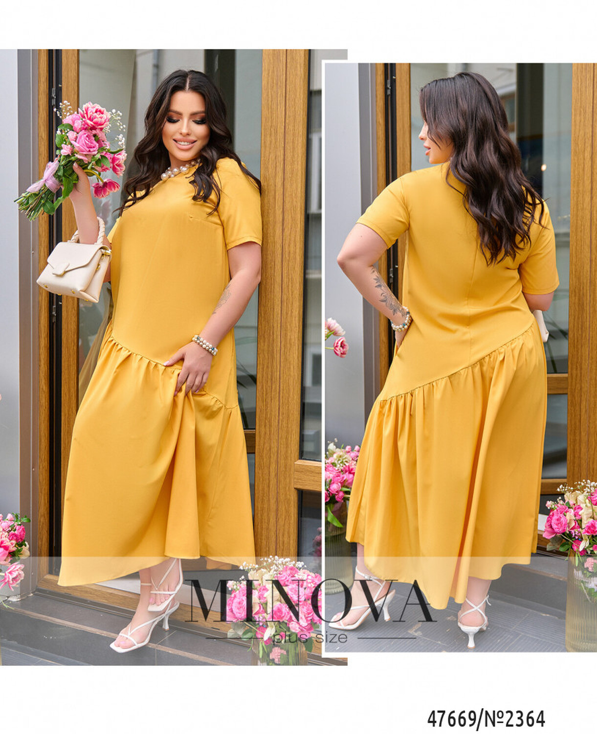 Сукня №2364-жовтий