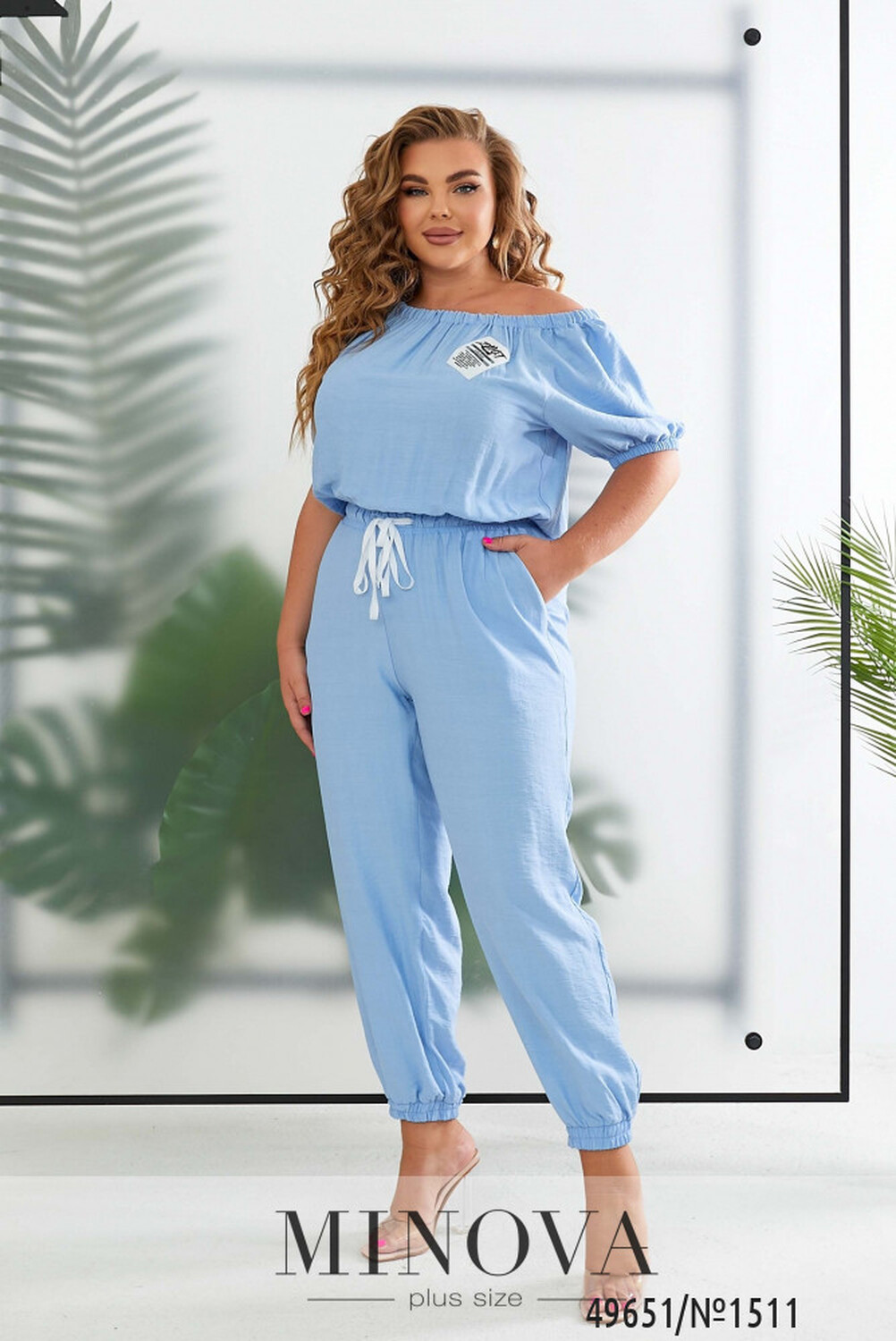 Комбінезон №1511-блакитний