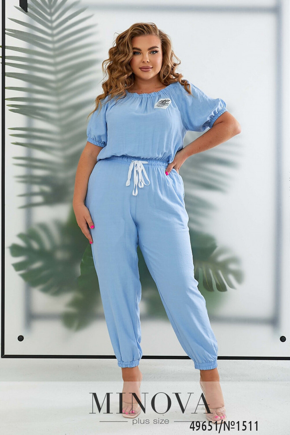 Комбінезон №1511-блакитний