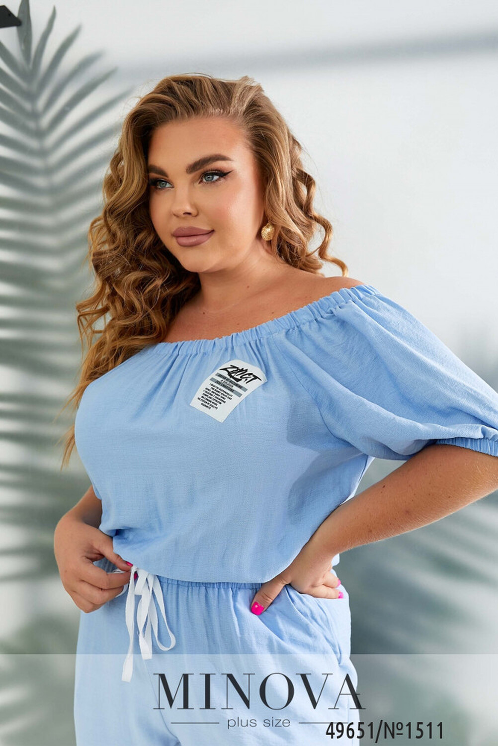 Комбінезон №1511-блакитний