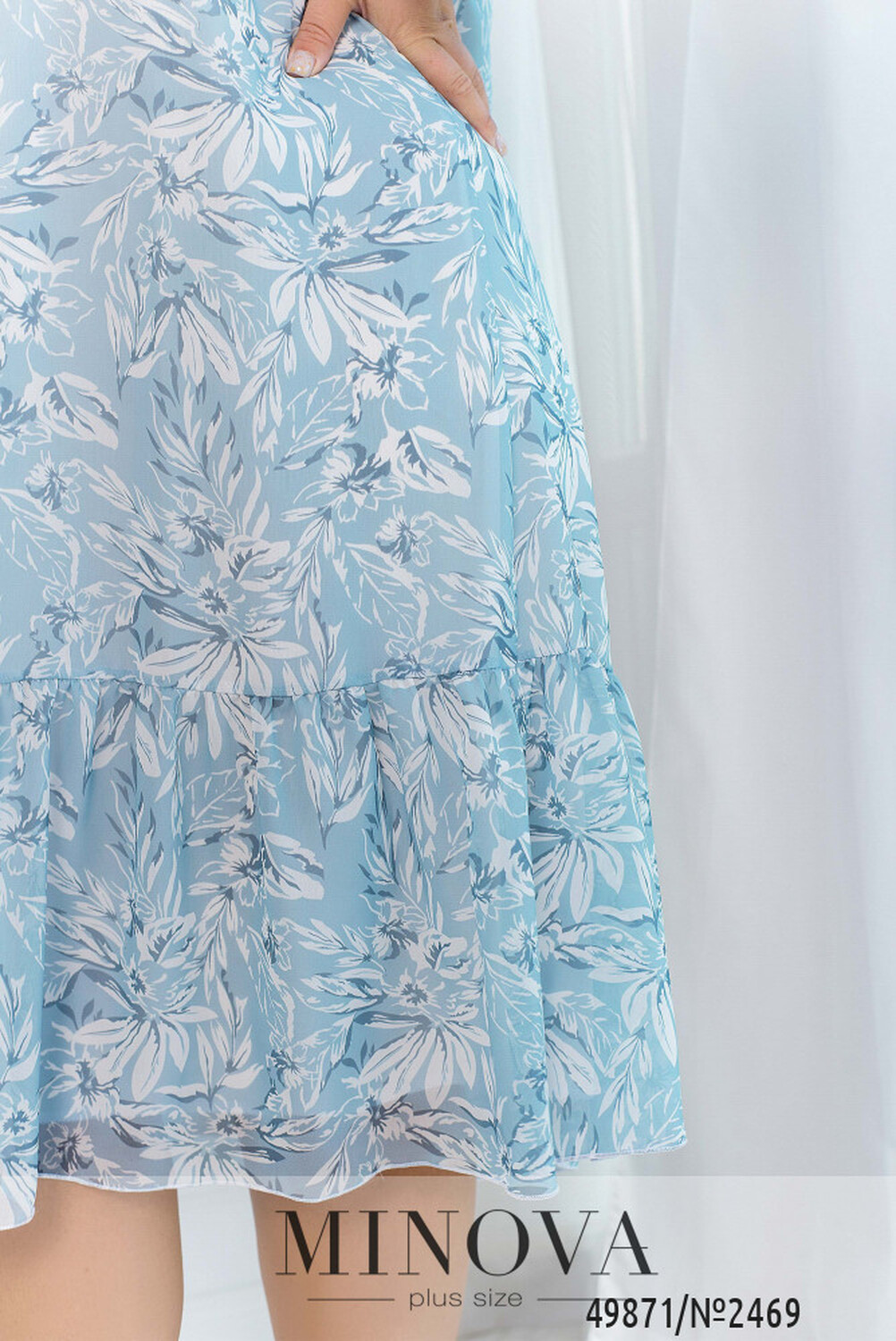 Сукня №2469-блакитний