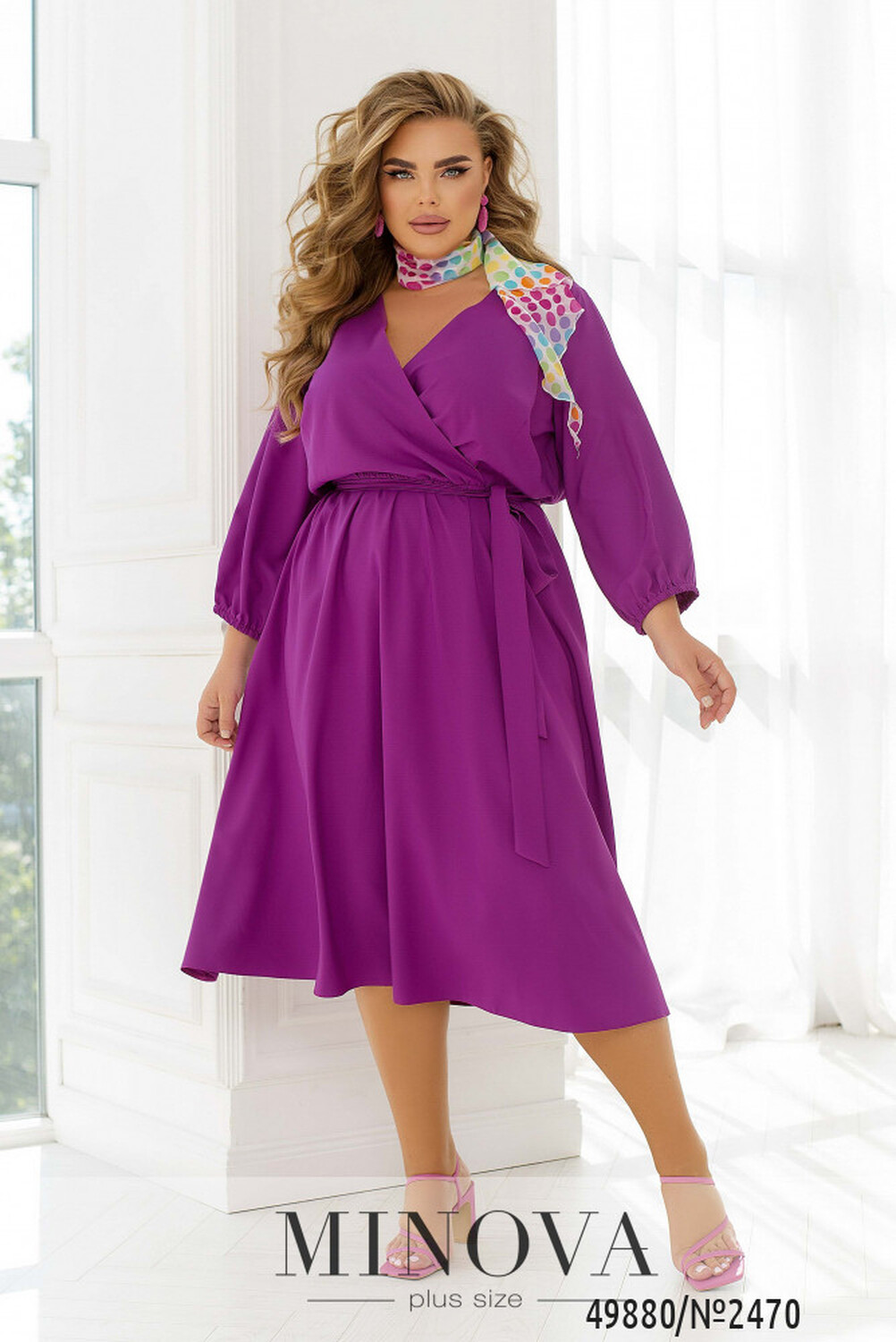 Сукня №2470-фуксія