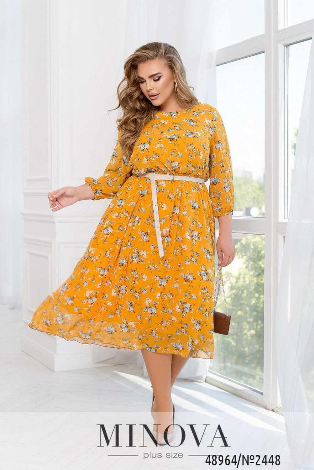 Сукня №2448-жовтий