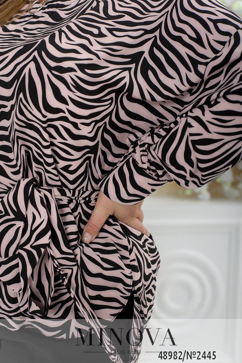 Блуза №2445-рожевий