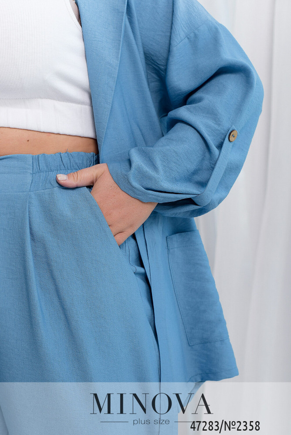 Костюм №2358-блакитний