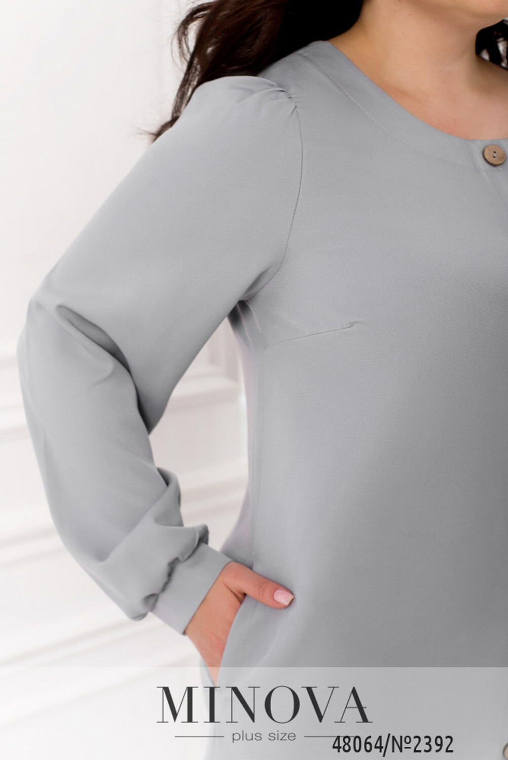 Сукня №2392-сірий