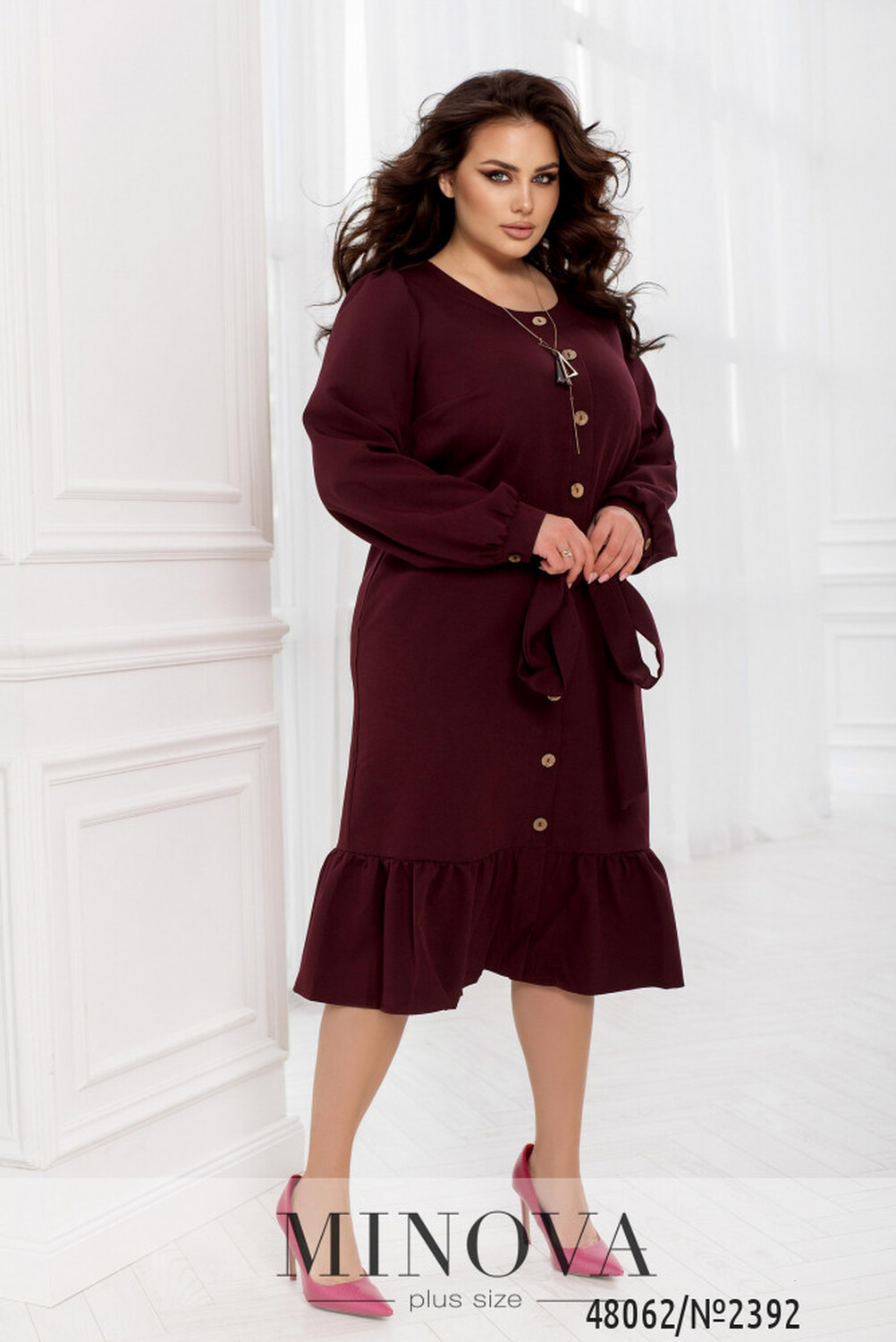 Сукня №2392-бордо