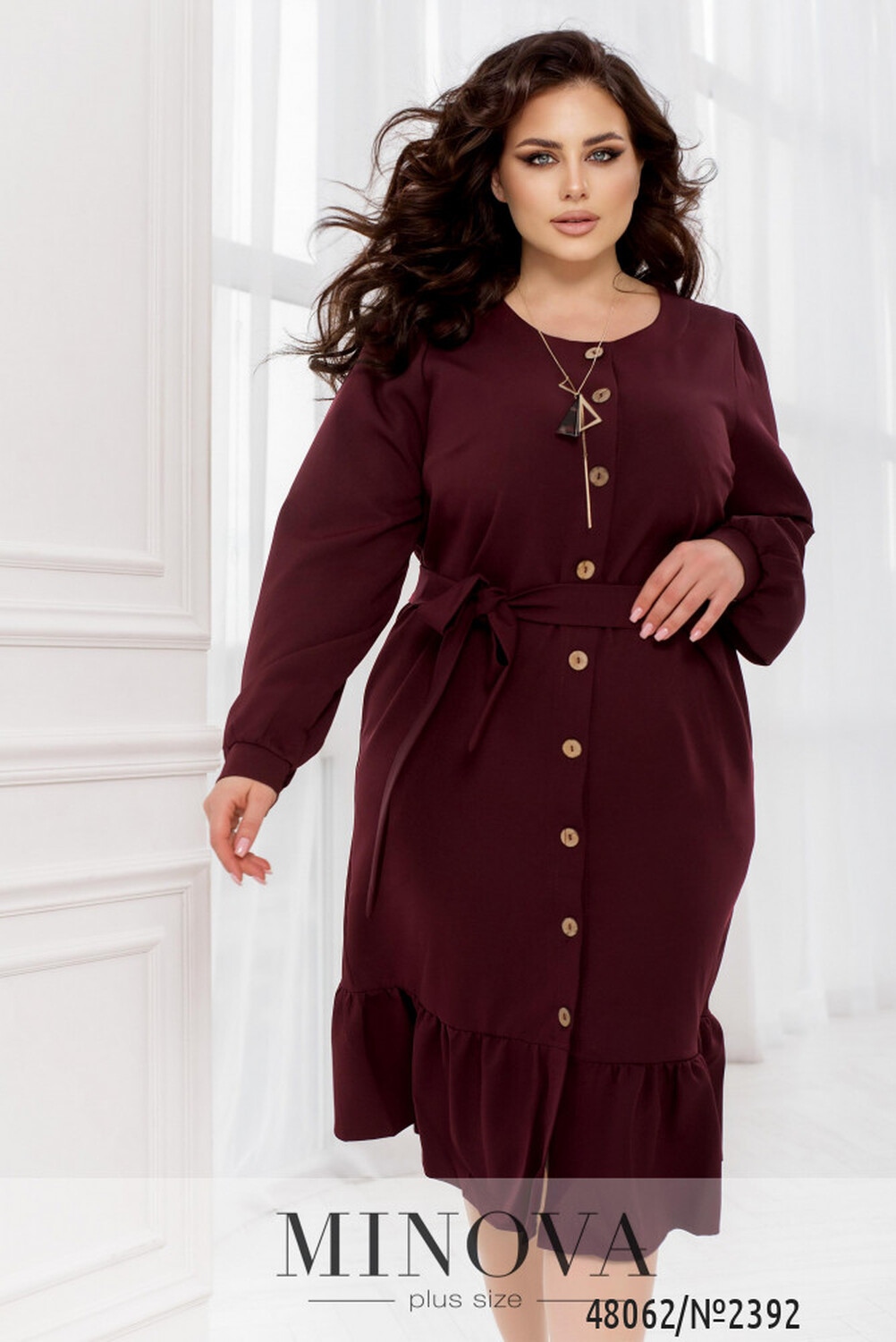 Сукня №2392-бордо Сукня №2392-бордо